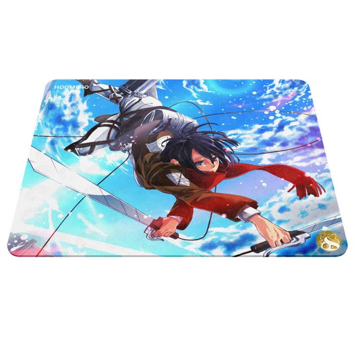 ماوس پد هومرو مدل A3535 طرح انیمه اتک آن تایتان میکاسا Hoomero Attack on Titan Mikasa A3535 Mousepad